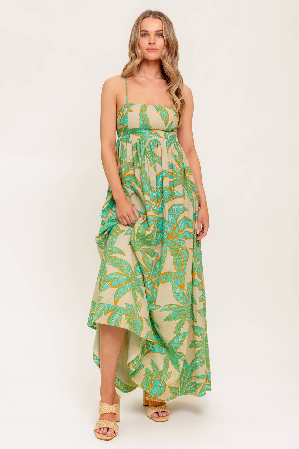 AUGUST TROPICAL MAXI DRESS FINAL SALE