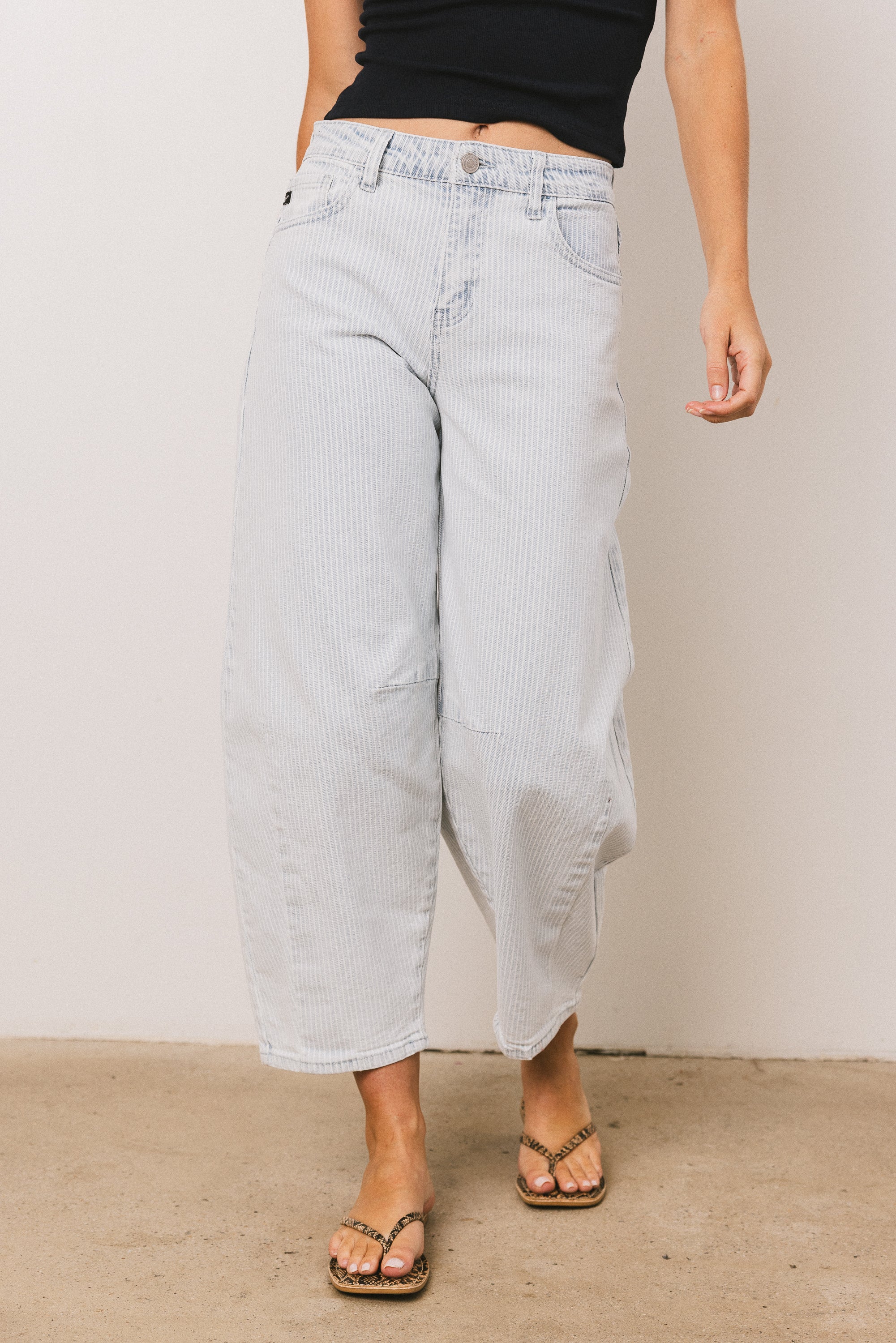 Cade Striped Barrel Jeans FINAL SALE