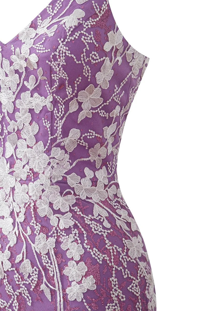 Sheath Short Spaghetti Straps Lace Homecoming Dress
