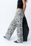 Moss Abstract Wide Leg Jeans