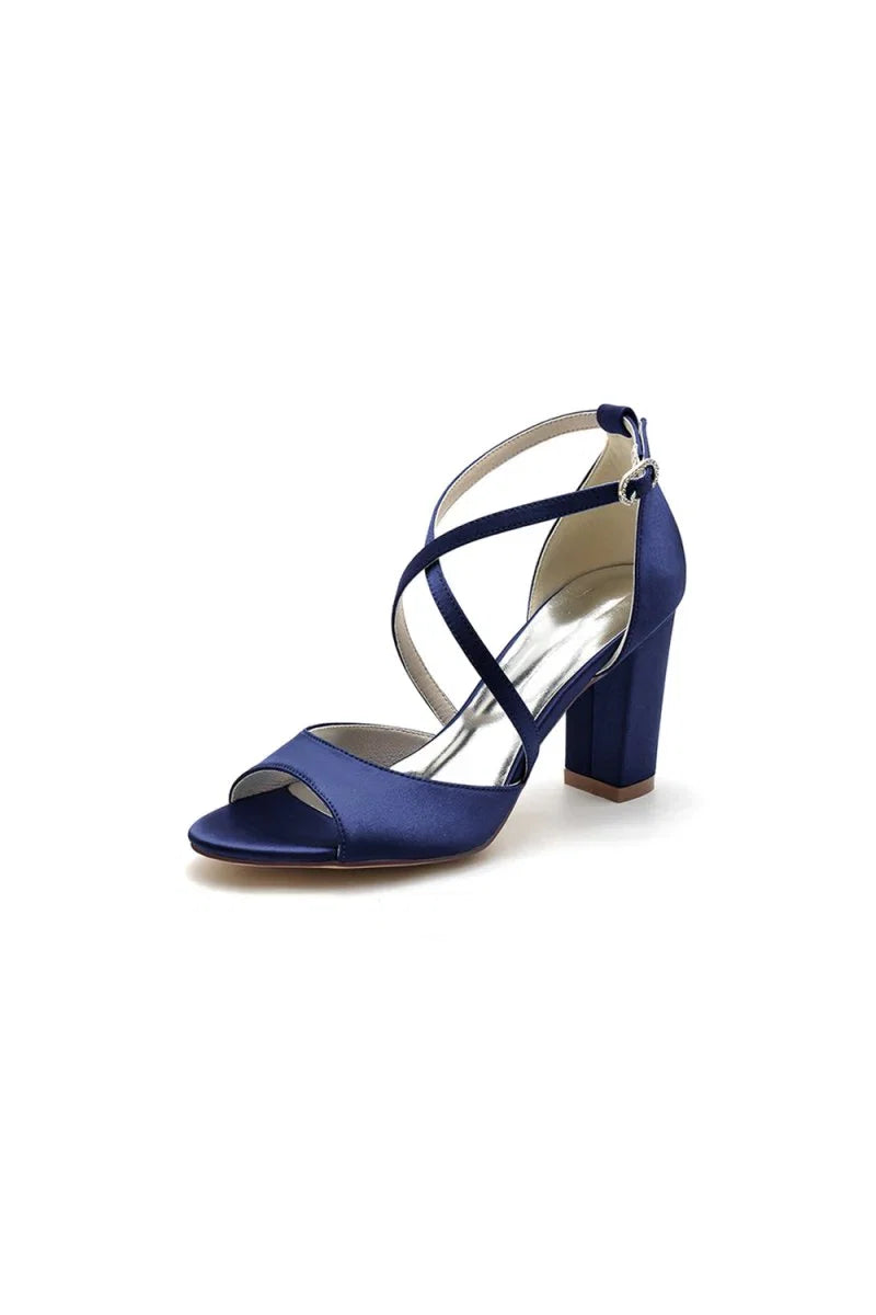 Peep Toe Cross Strap High Heels Party Shoes
