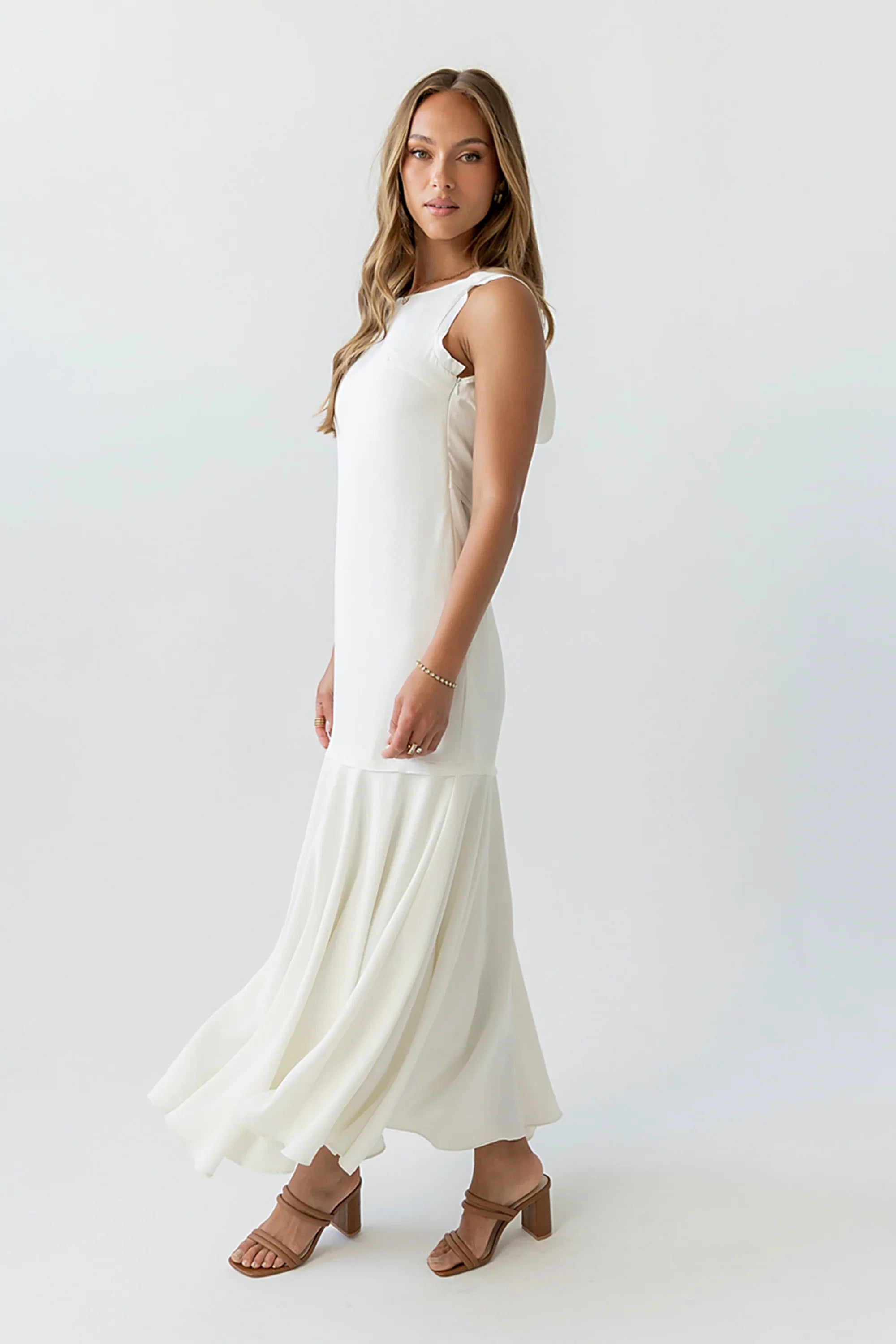 Marlon Maxi Dress in Ivory