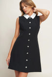 LOVELY MOMENT BLACK MINI DRESS