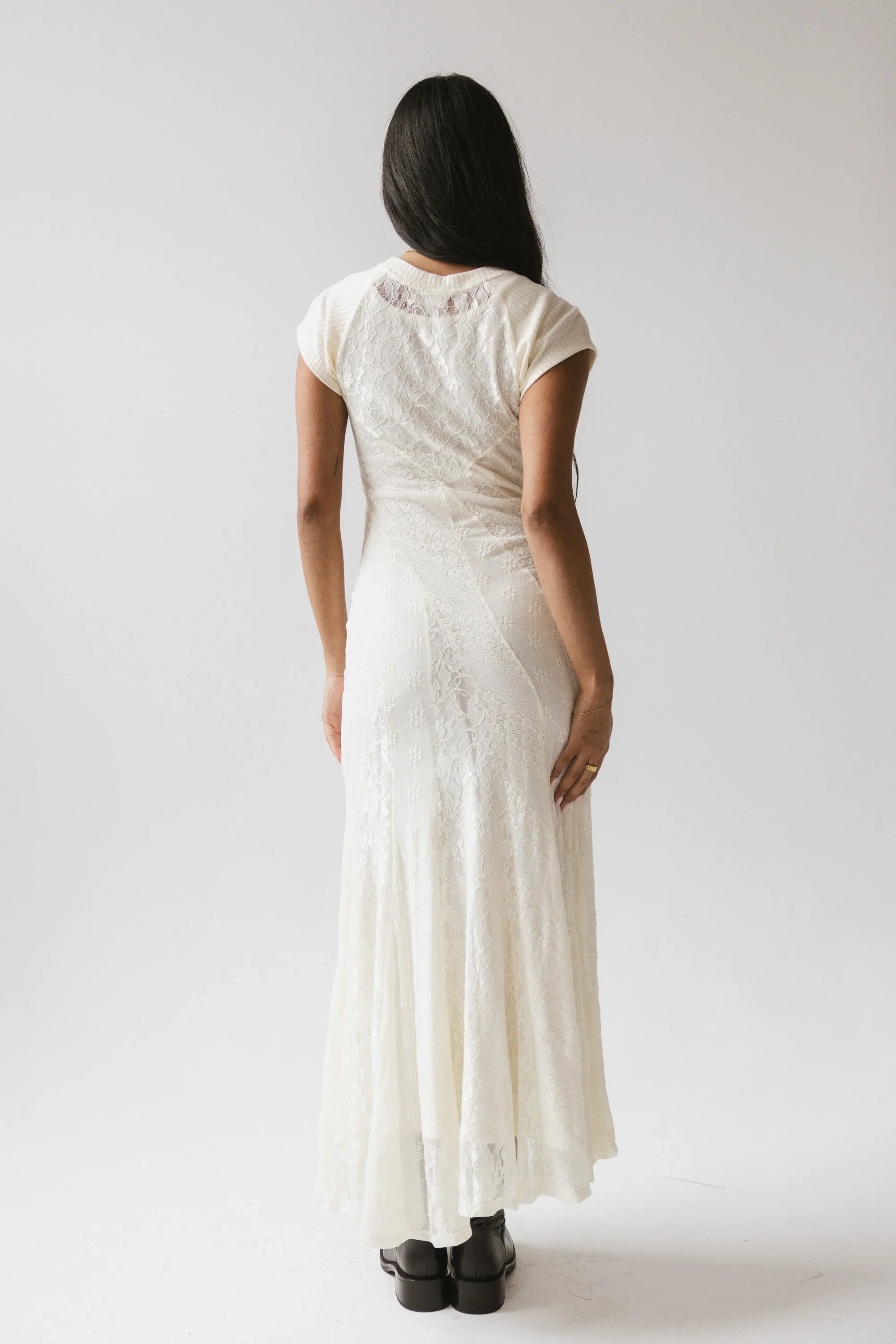 Kameron Lace Maxi Dress in Cream