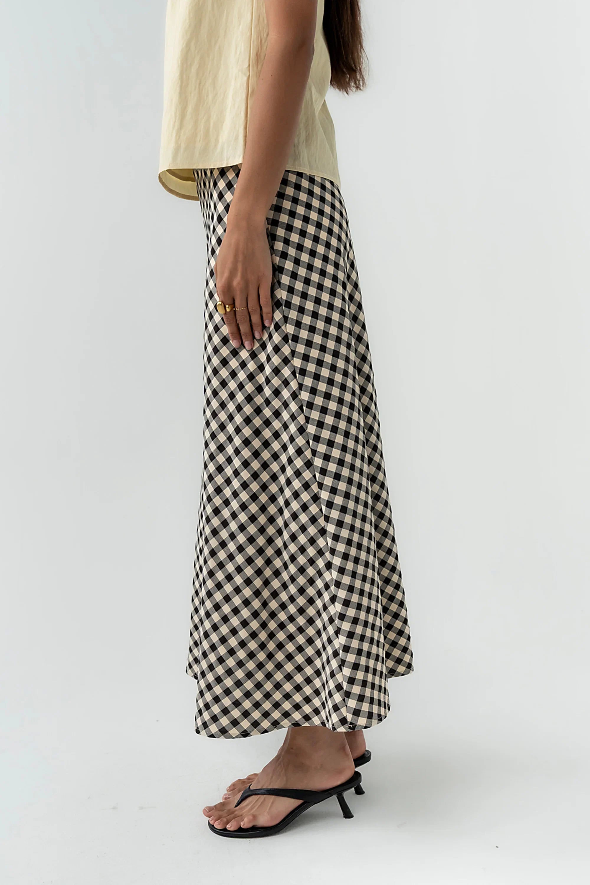 Posie Gingham Maxi Skirt