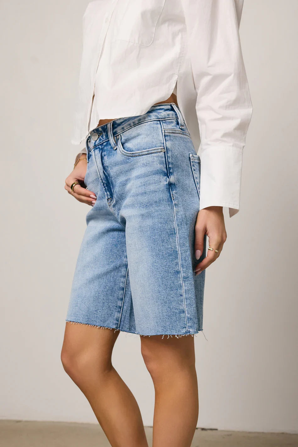 Alina Mid Rise Bermuda Shorts FINAL SALE