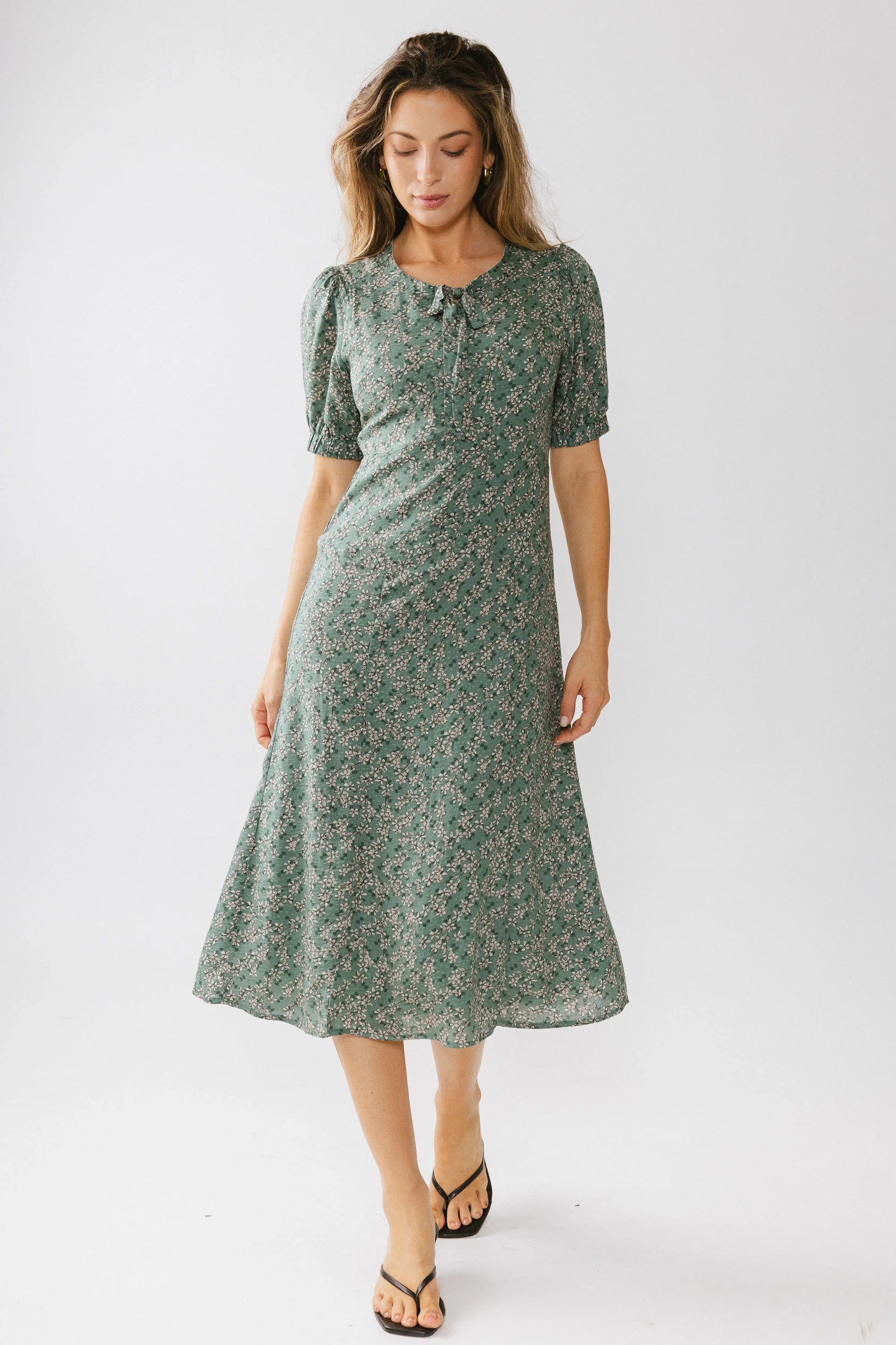 Kelsey Floral Midi Dess