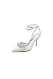 Rhinestone Pointed Toe Stiletto Heels