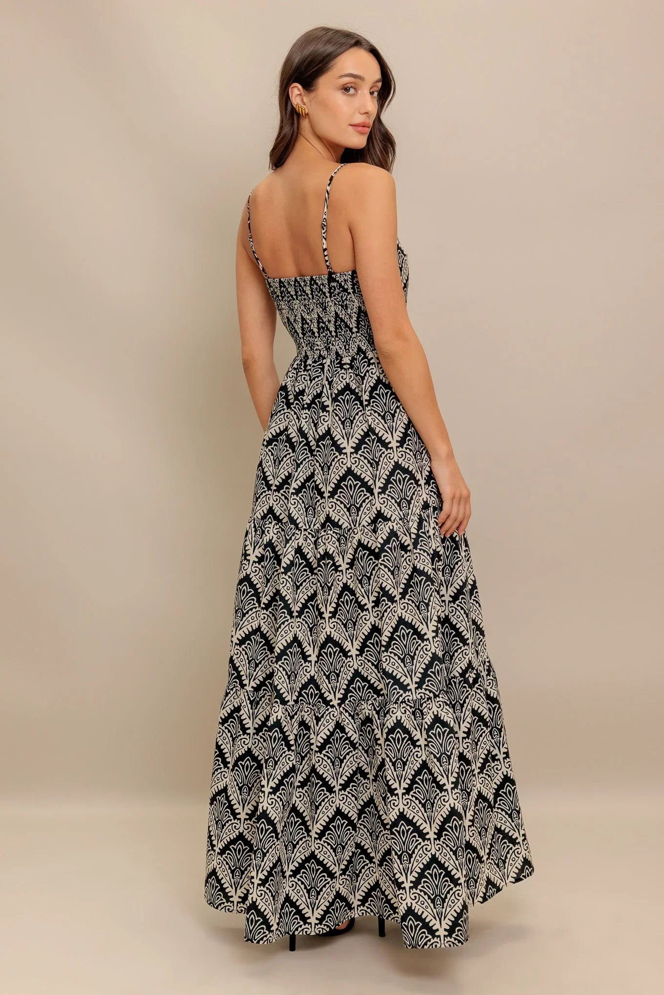 Hazelwood Garden Maxi Dress Black Ivory