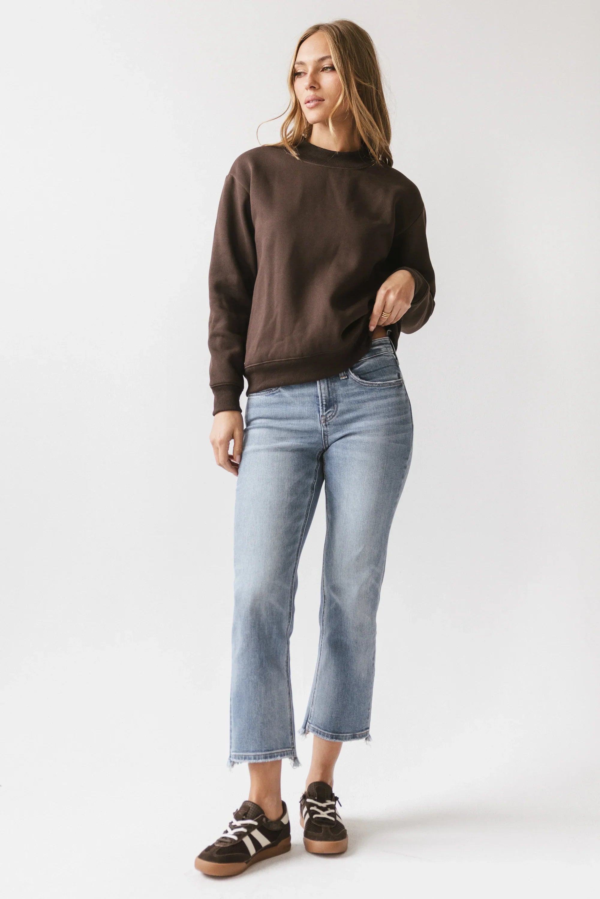 Marie Oversized Sweatshirt in Brown