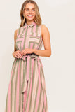 WINDSWEPT FIELDS MIDI DRESS OLIVE