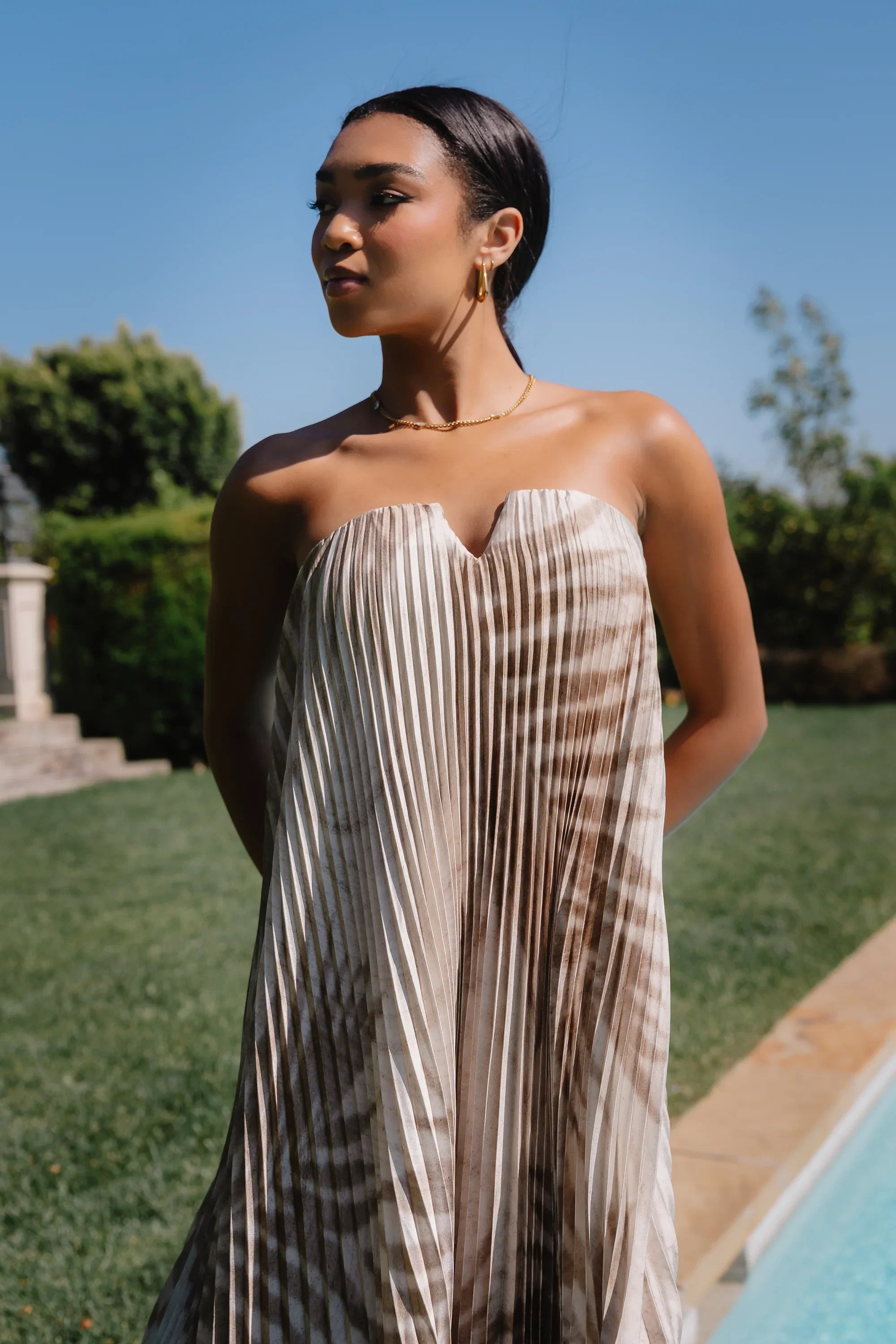 Brandie Accordion Maxi Dress