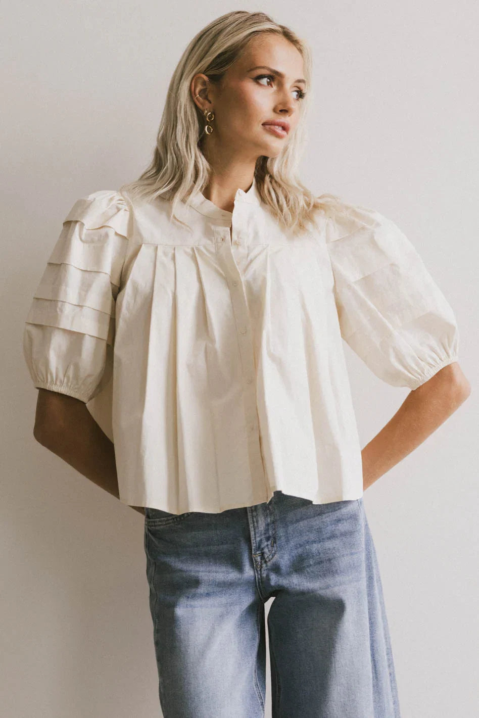 Ronan Pleated Blouse FINAL SALE