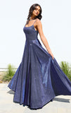 Eileen Gown Elegant Shimmer Drape Formal Dress