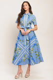 SWEET SOPHISTICATE SHORT SLEEVE MIDI DRESS