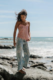 Berkley Lace Trim Tank in Mauve
