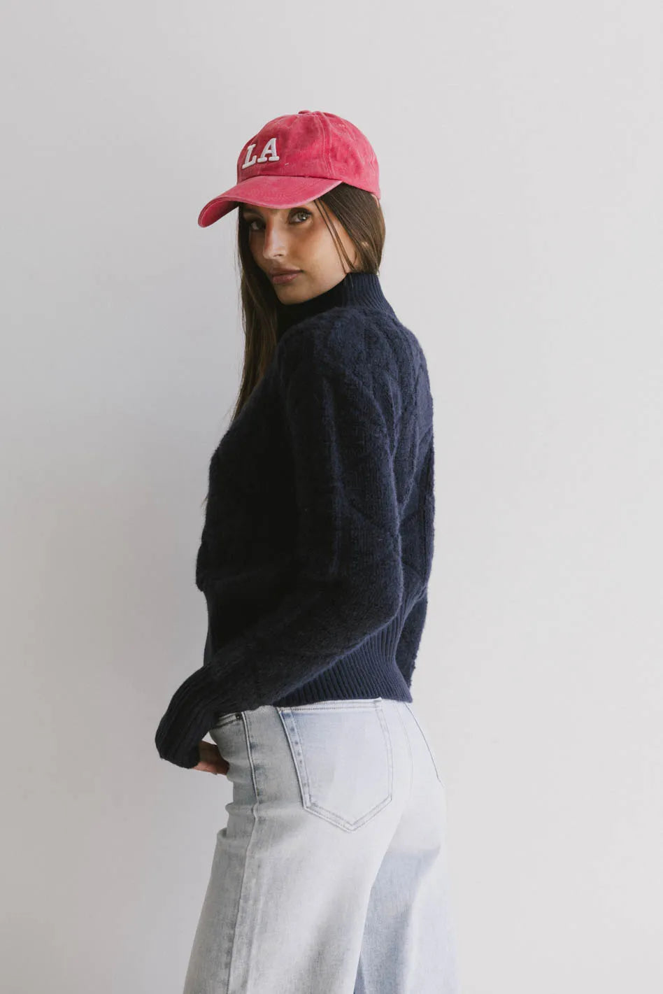 Sheena Quilted Jacket in Navy FINAL SALE