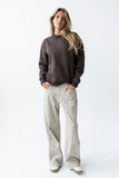 Marie Oversized Sweatshirt in Brown