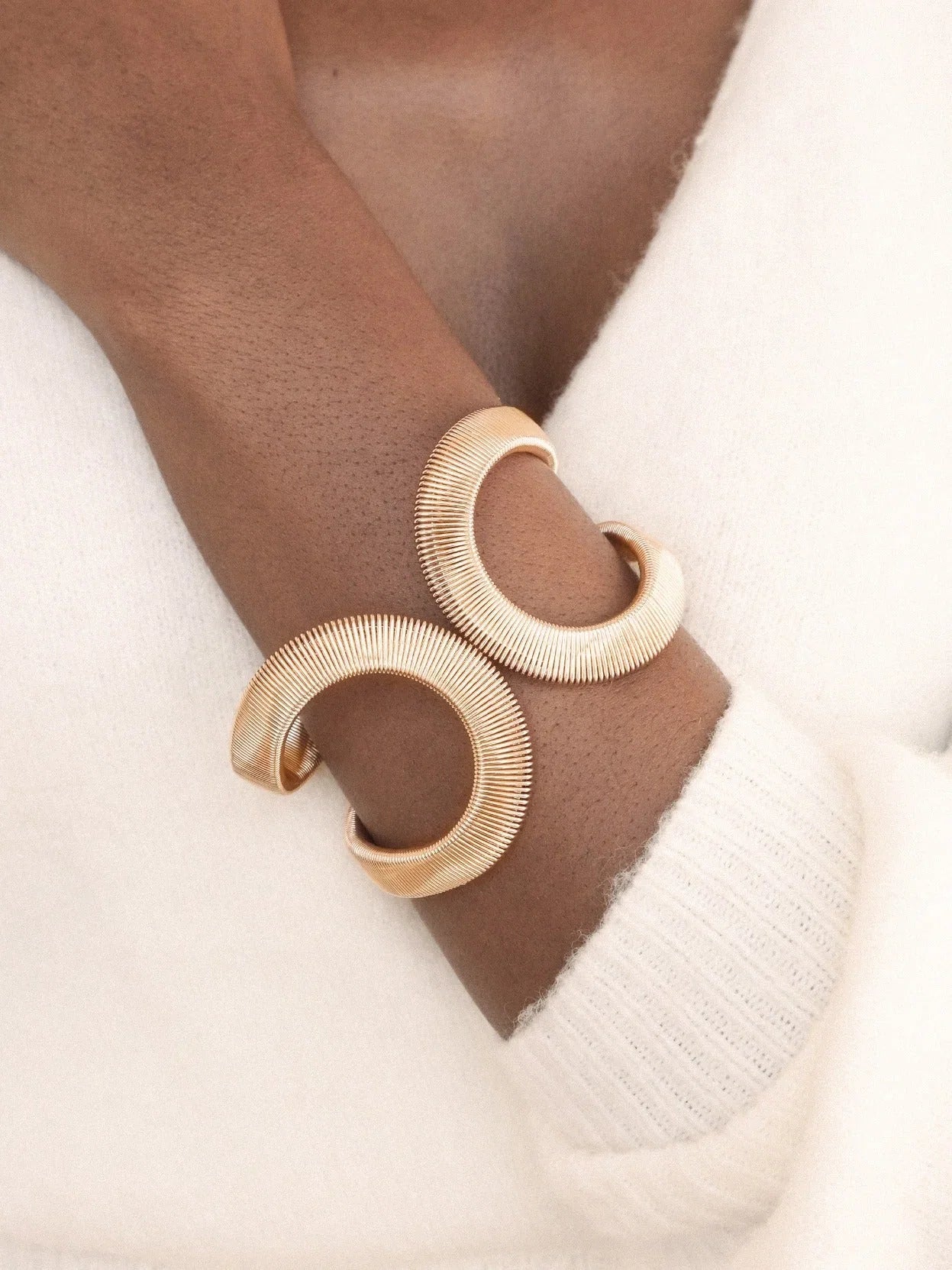 Abstract Flex Cuff Bracelet