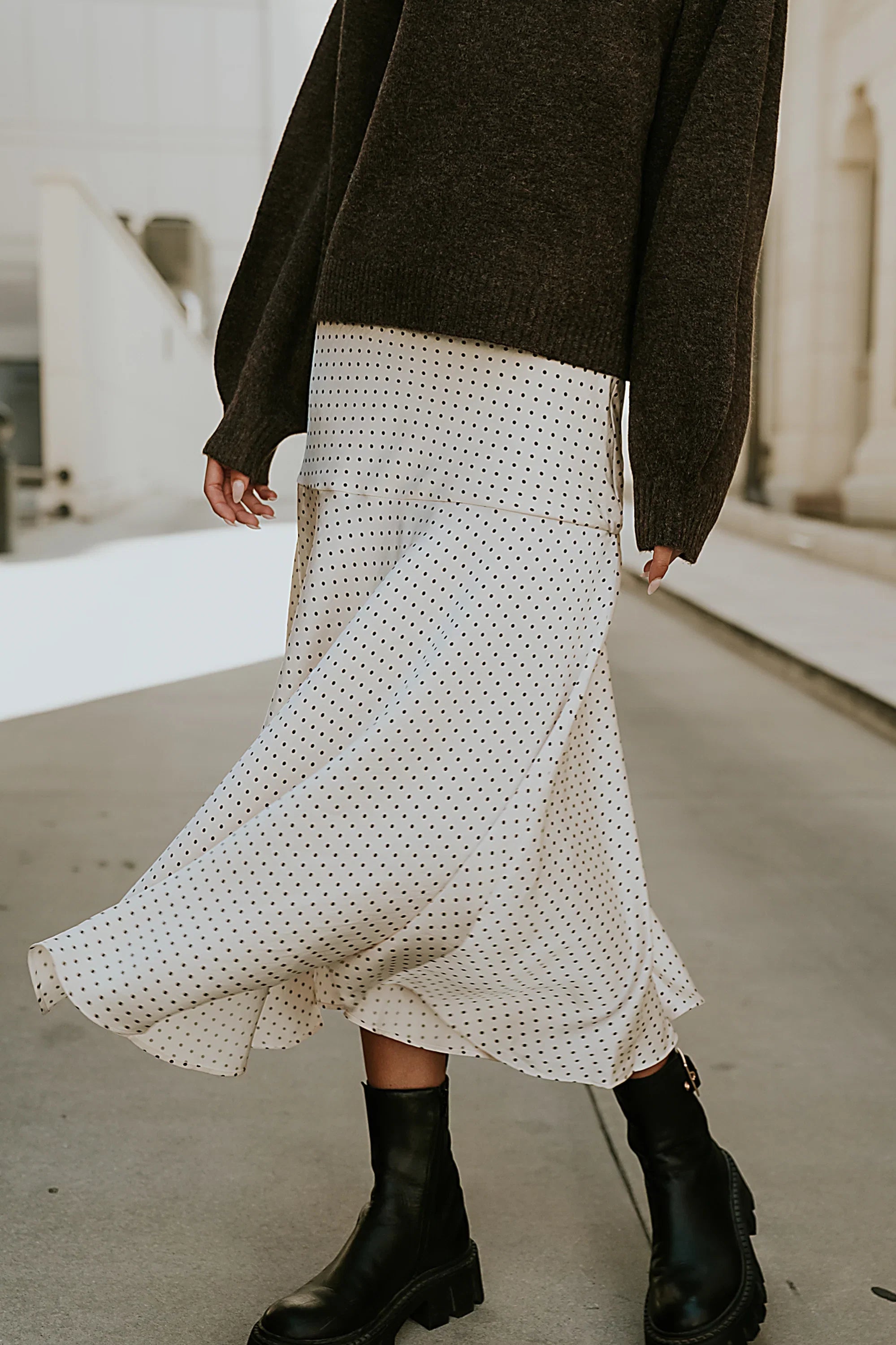 Everly Satin Midi Skirt FINAL SALE