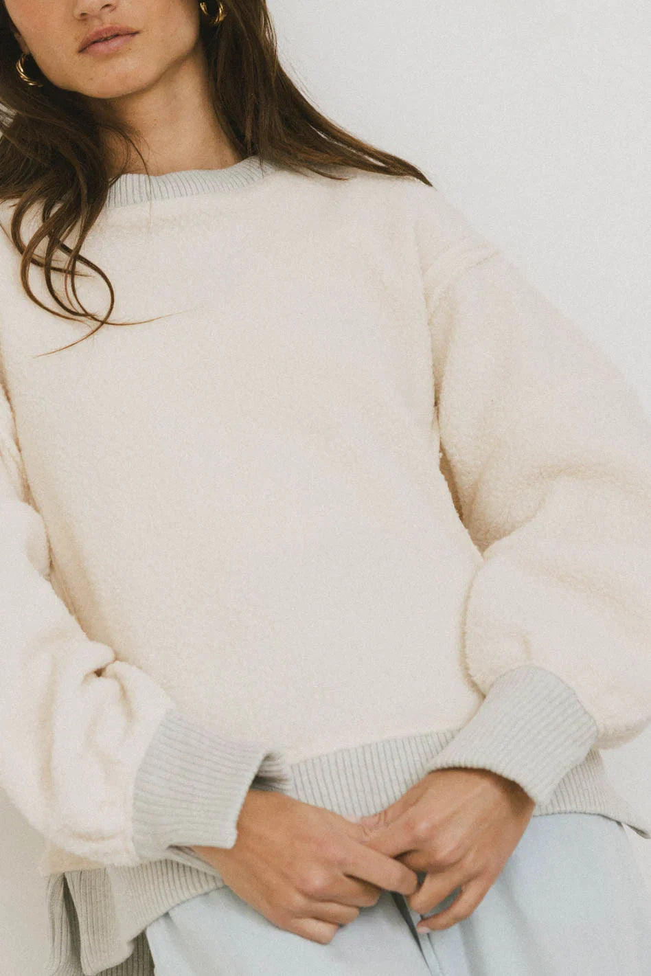 Gracyn Sherpa Crewneck FINAL SALE