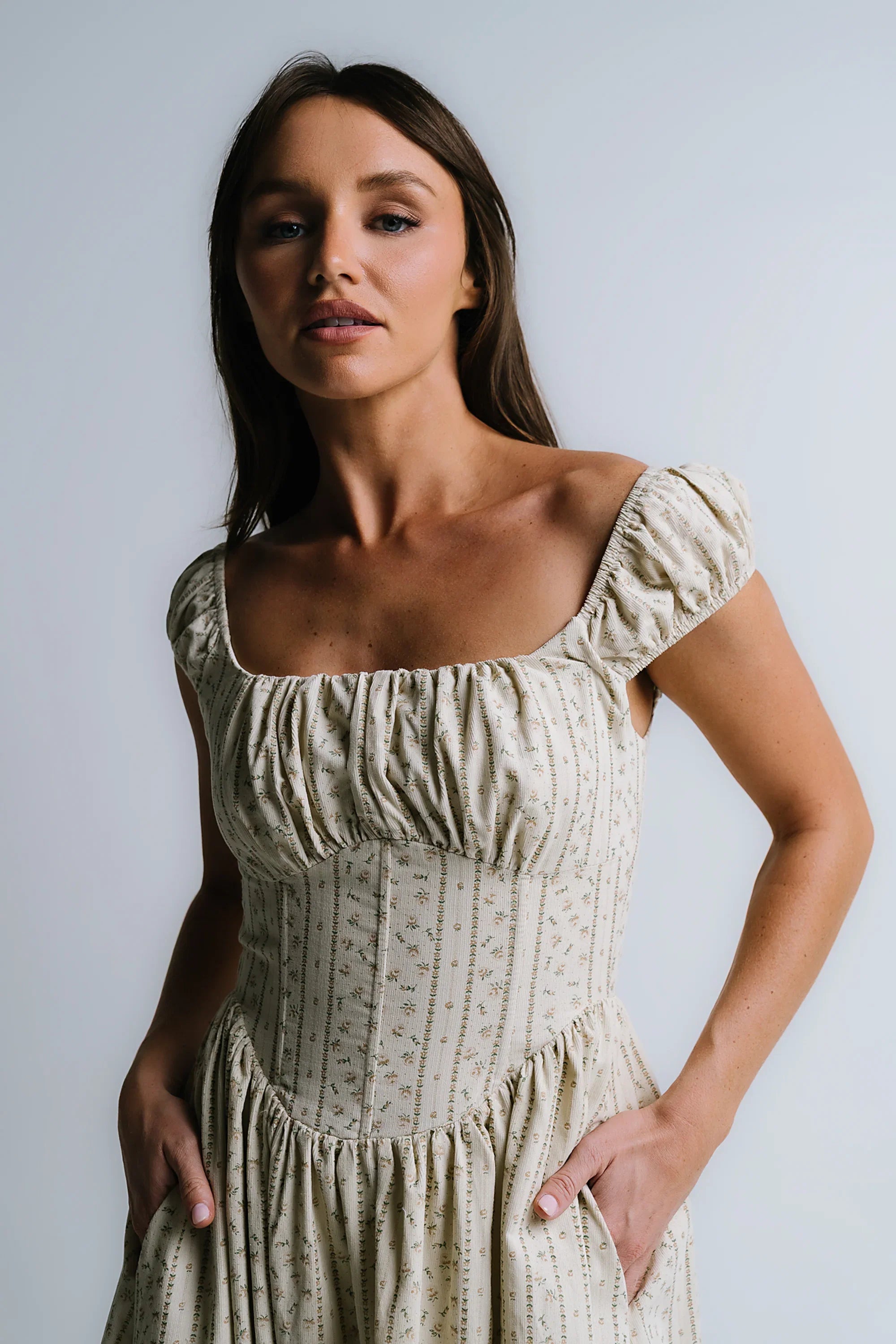 Oaklynn Corset Midi Dress FINAL SALE