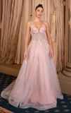 A1477 Waltzing Beaded Bouquet Ball Gown ANDREA LEO