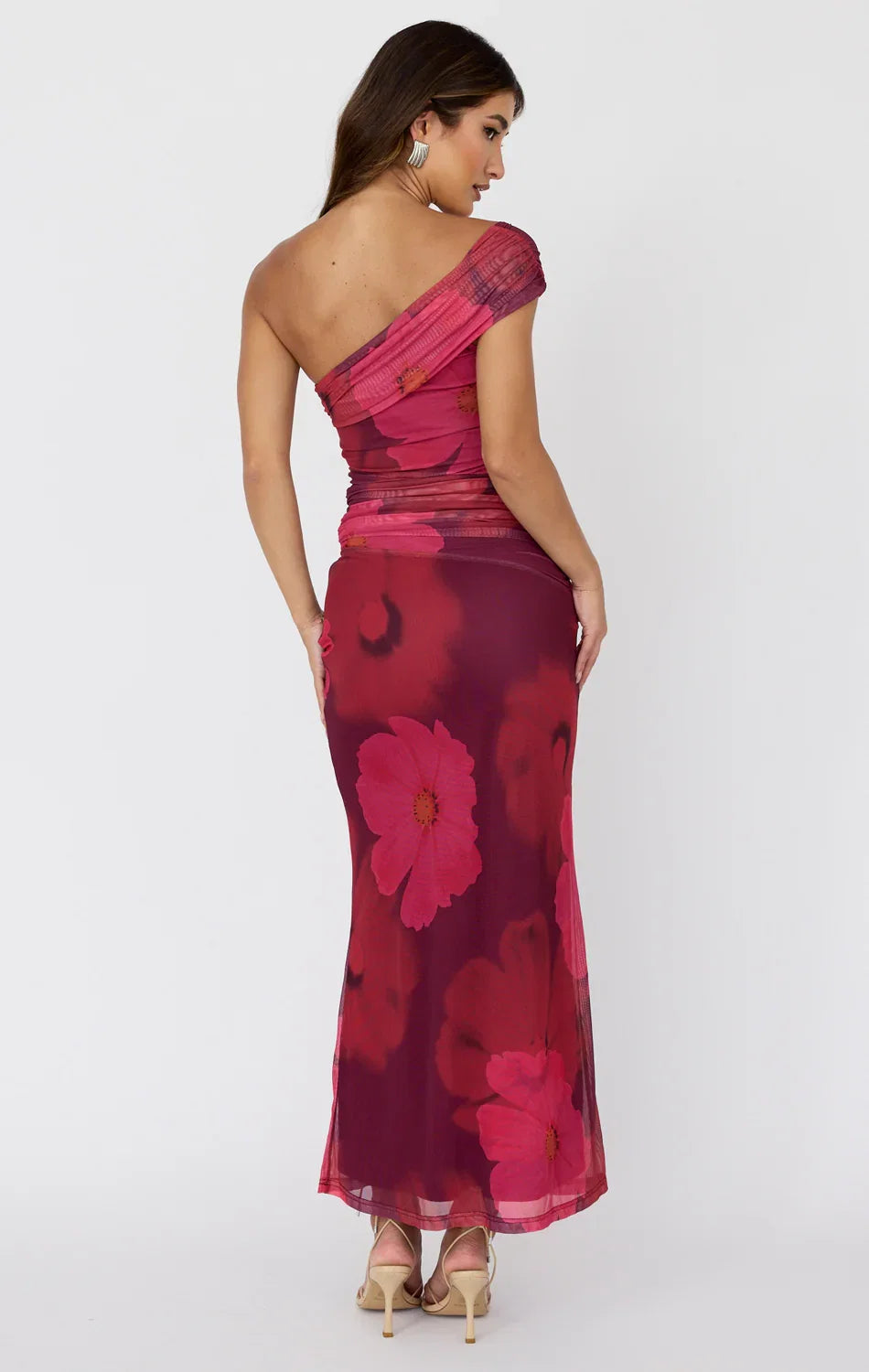 BINDI MAXI DRESS PINK FLORAL