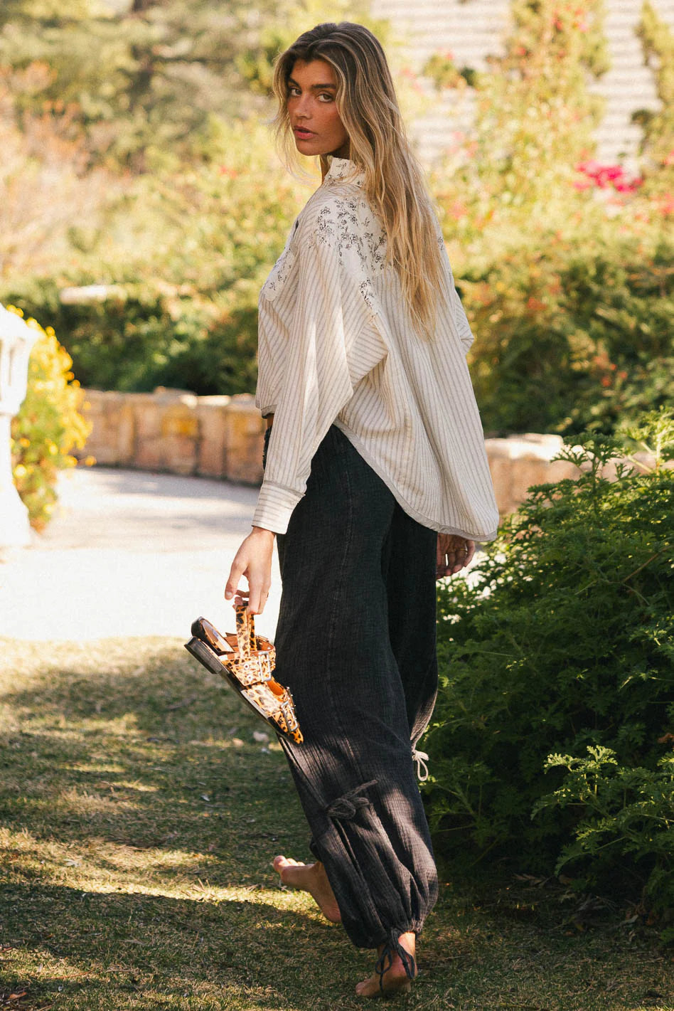 Remi Contrast Floral Top