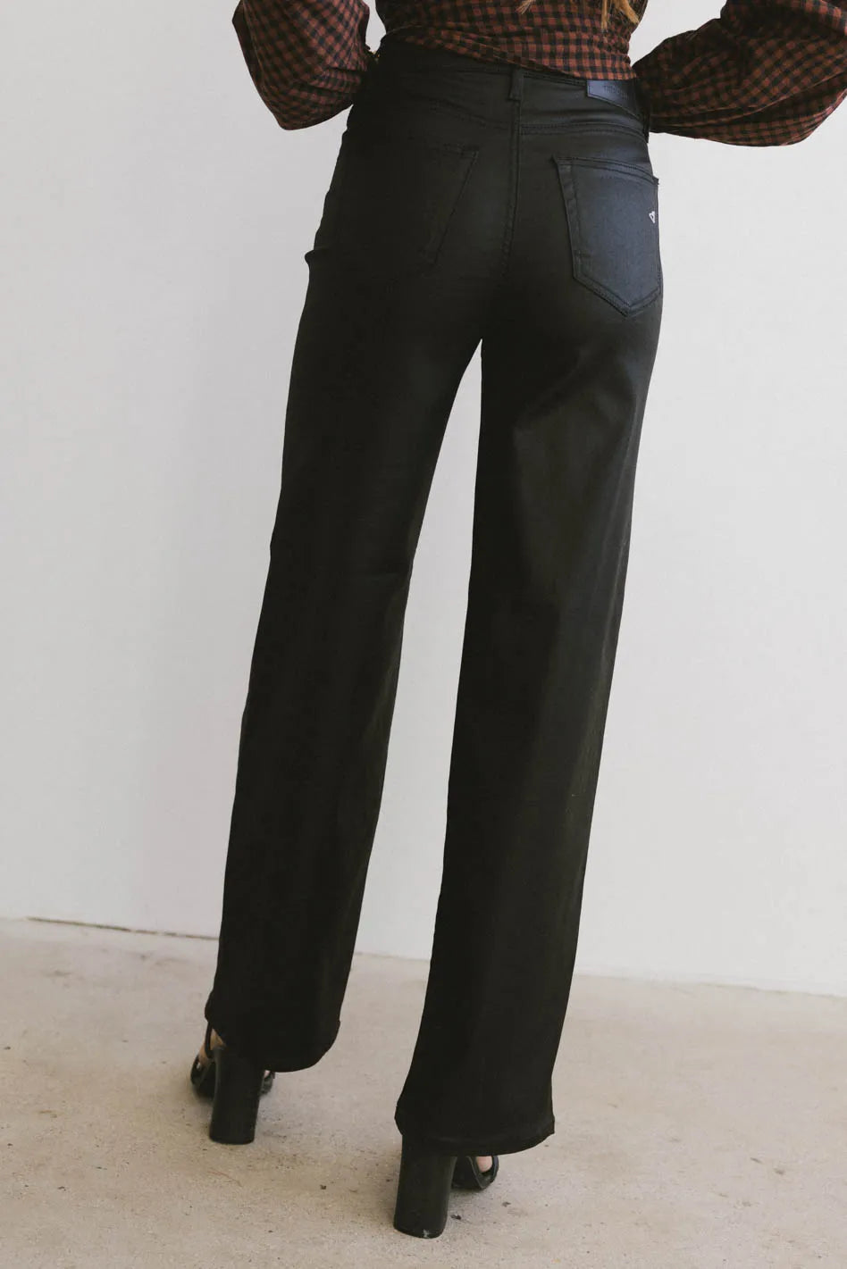 Tally Coated Wide Leg Jean FINAL SALE