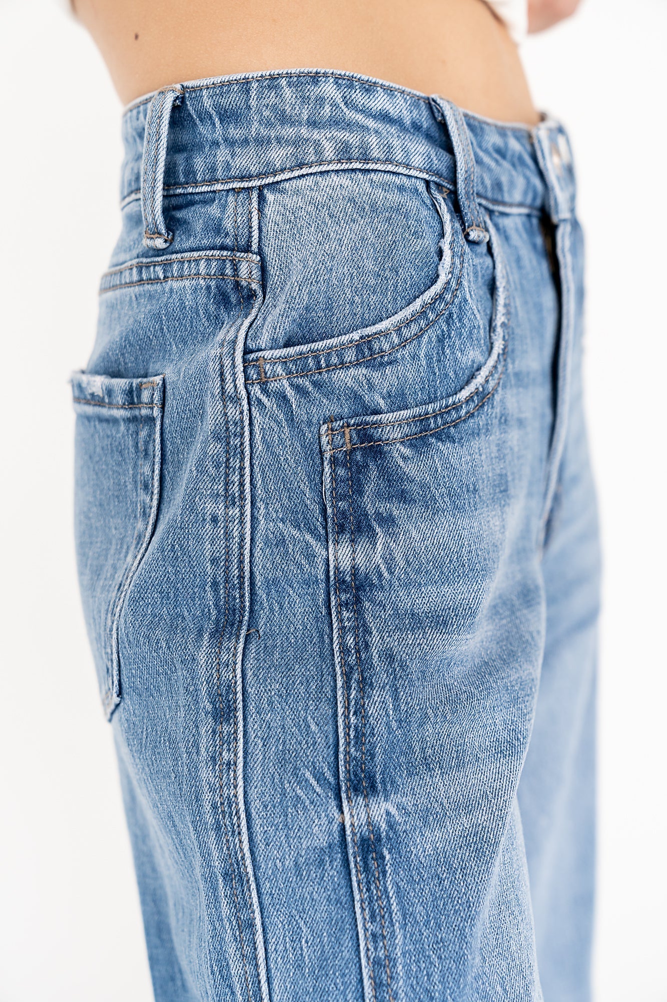 Kyla Cuffed Baggy Jeans FINAL SALE