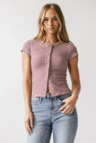 Trisha Striped Top in Red