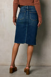Jayna Denim Midi Skirt FINAL SALE