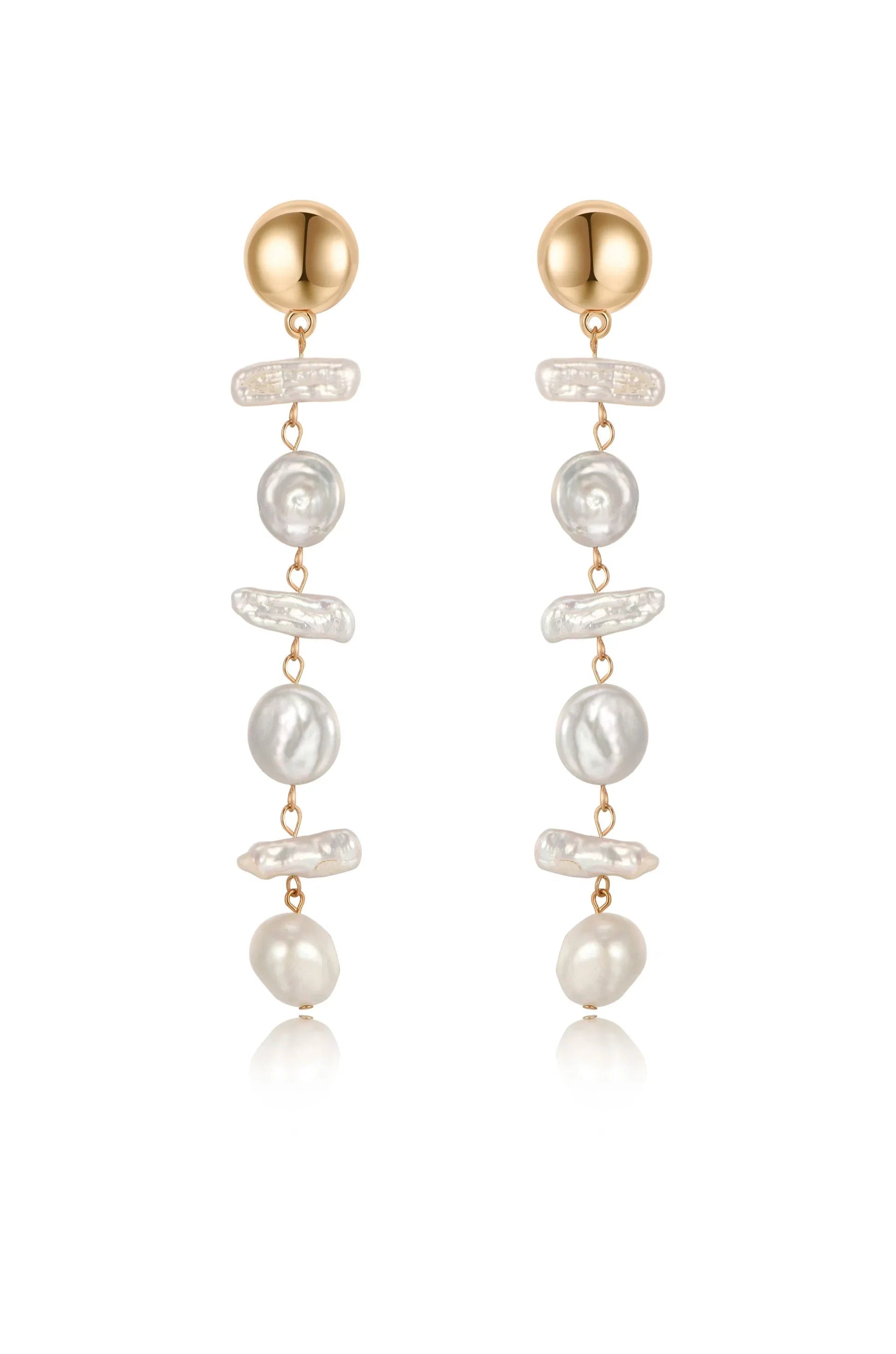 Ocean Secrets Freshwater Pearl Dangle Earrings