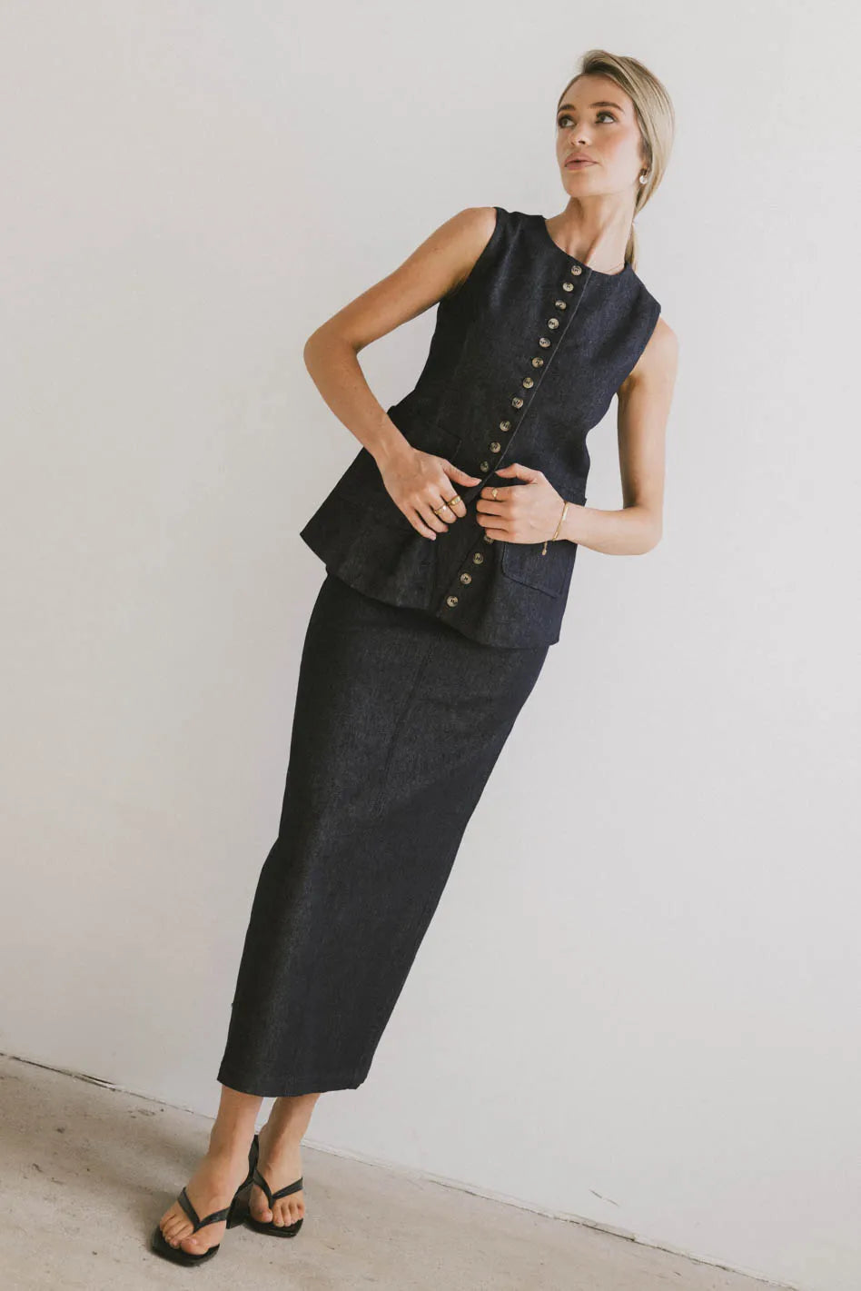 Miriam Denim Vest FINAL SALE