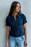 Charlie Button Up in Dark Wash