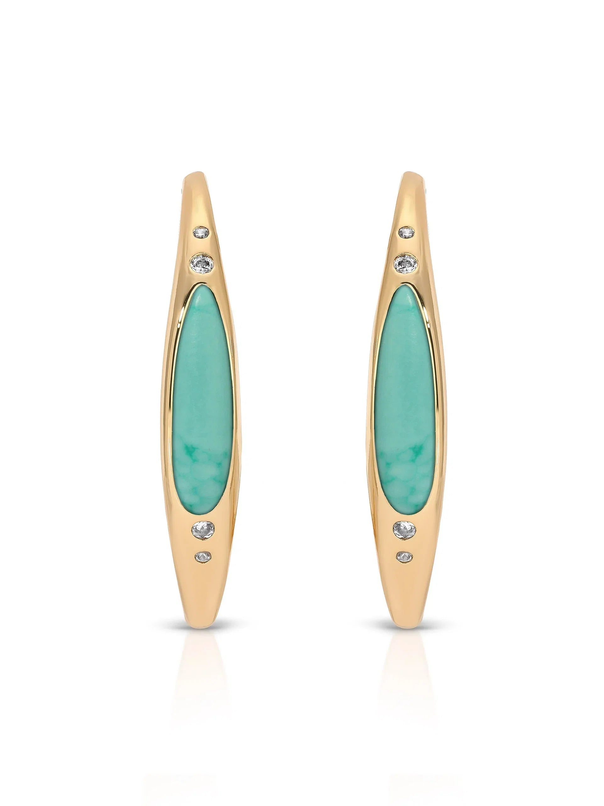 Turquoise Solstice Hoops