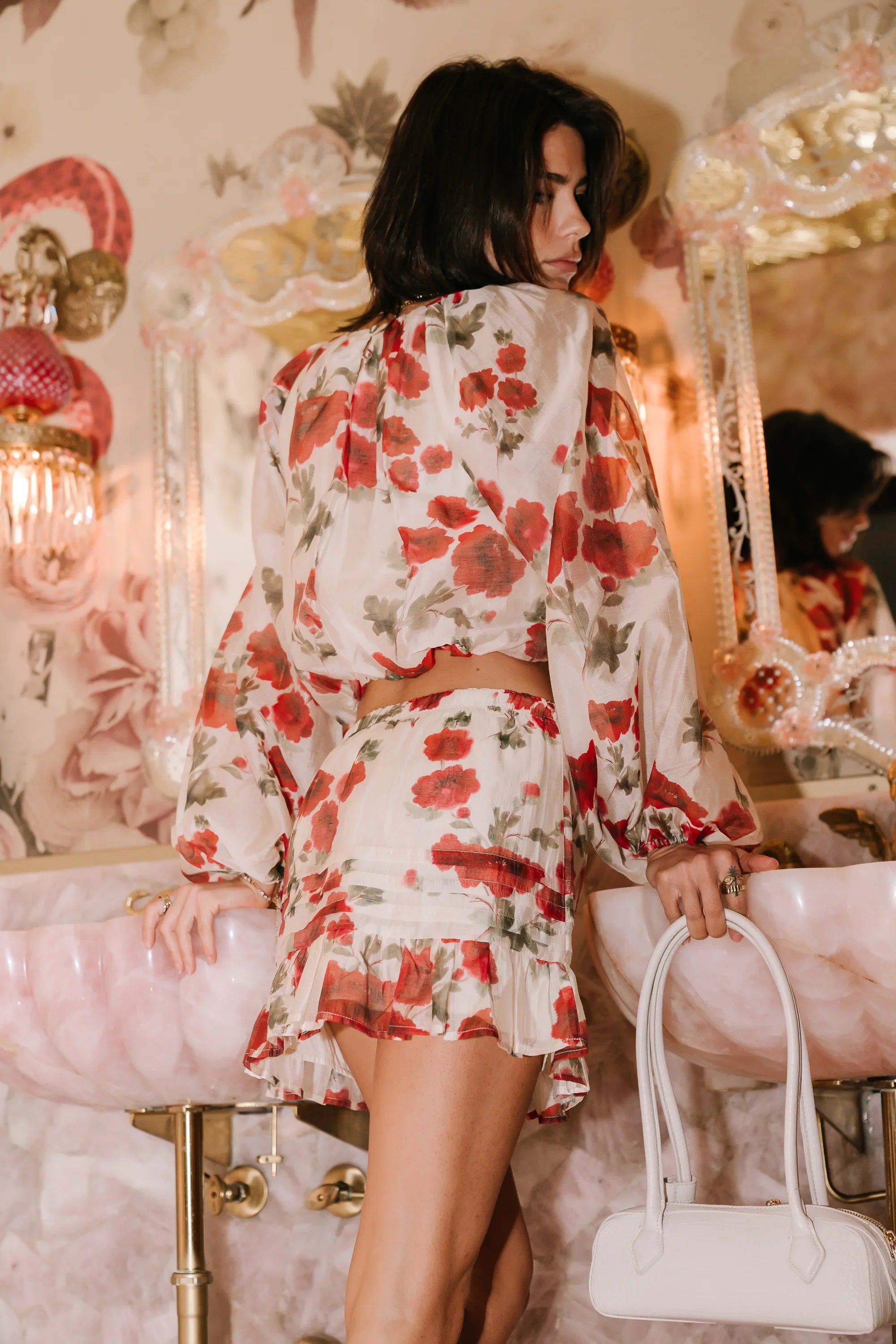 Posie Floral Mini Skirt