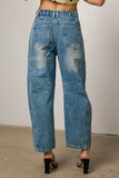 Lisette Barrel Jean in Medium Wash FINAL SALE