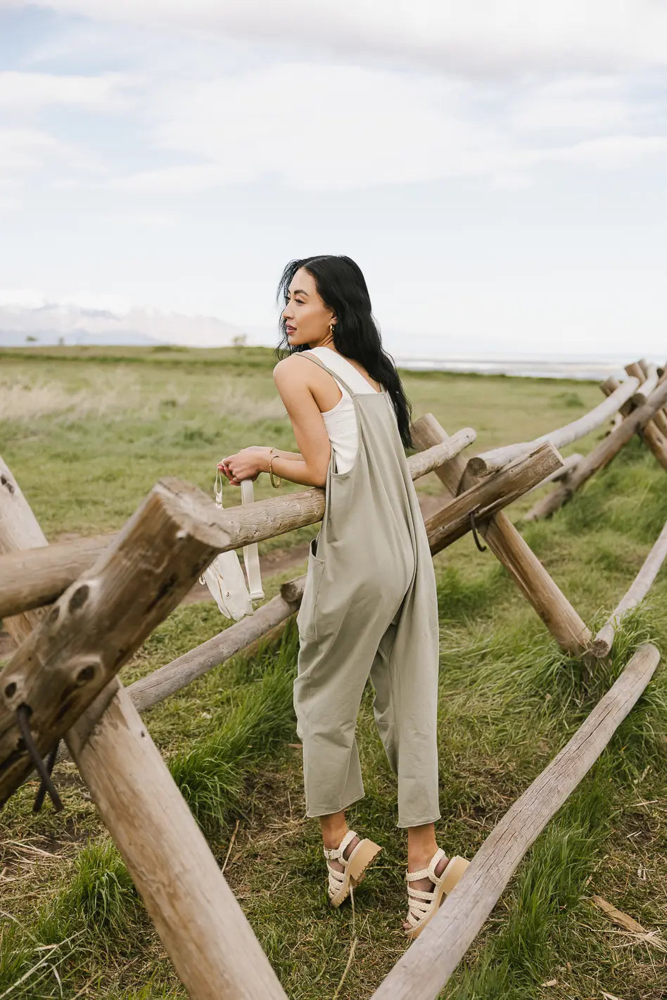 Dont Stop Onesie in Sage FINAL SALE
