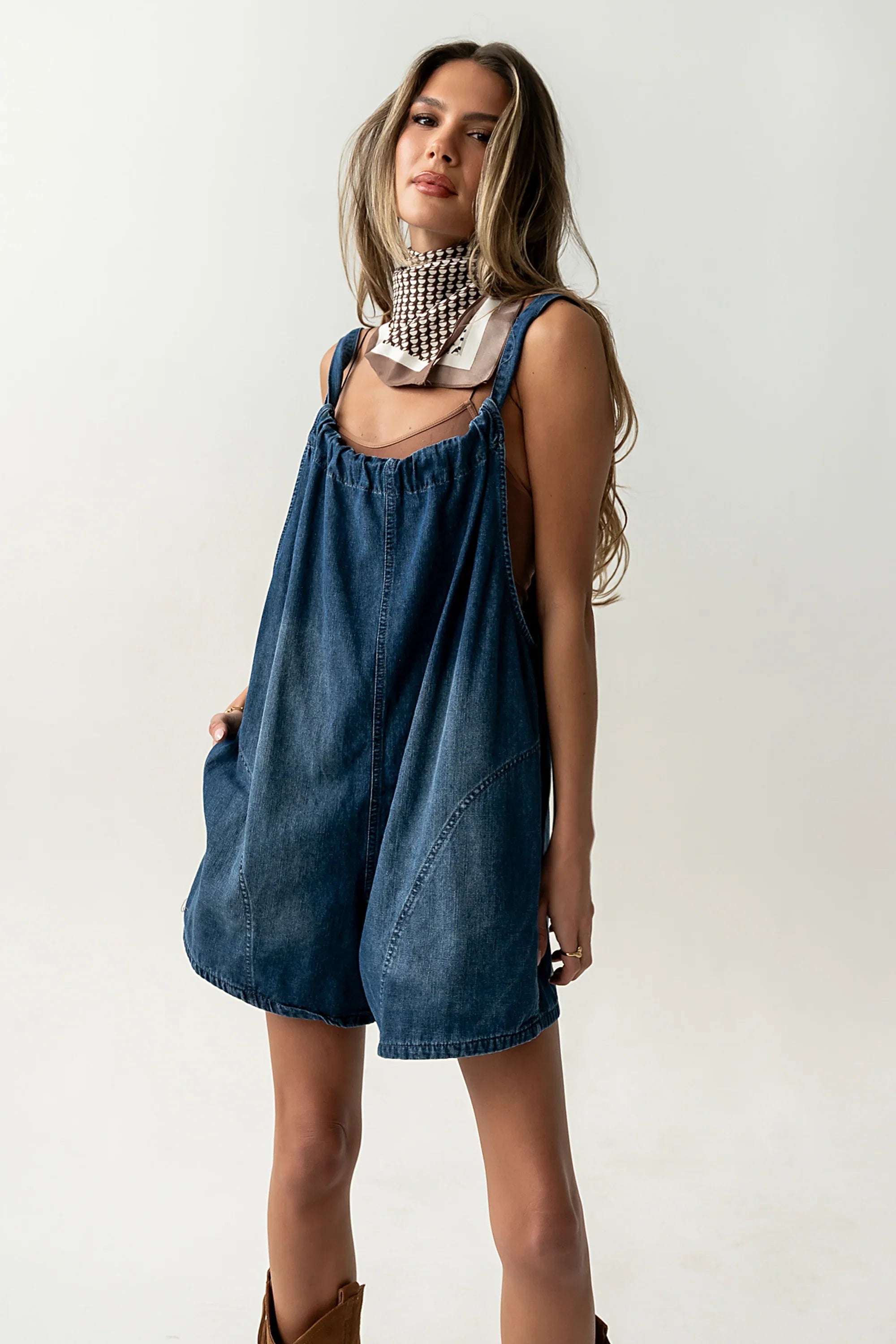 Quincey Denim Shortalls