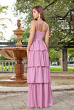 Miriam Tiered Maxi Dress Mauve
