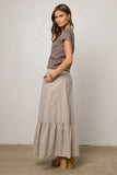 Willie Gingham Maxi Skirt FINAL SALE