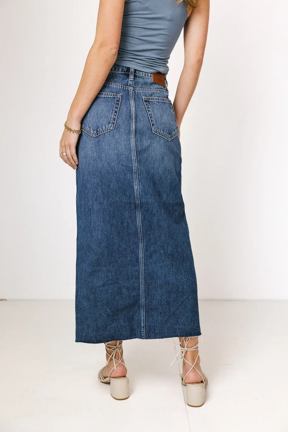 Paydrie Denim Maxi Skirt FINAL SALE