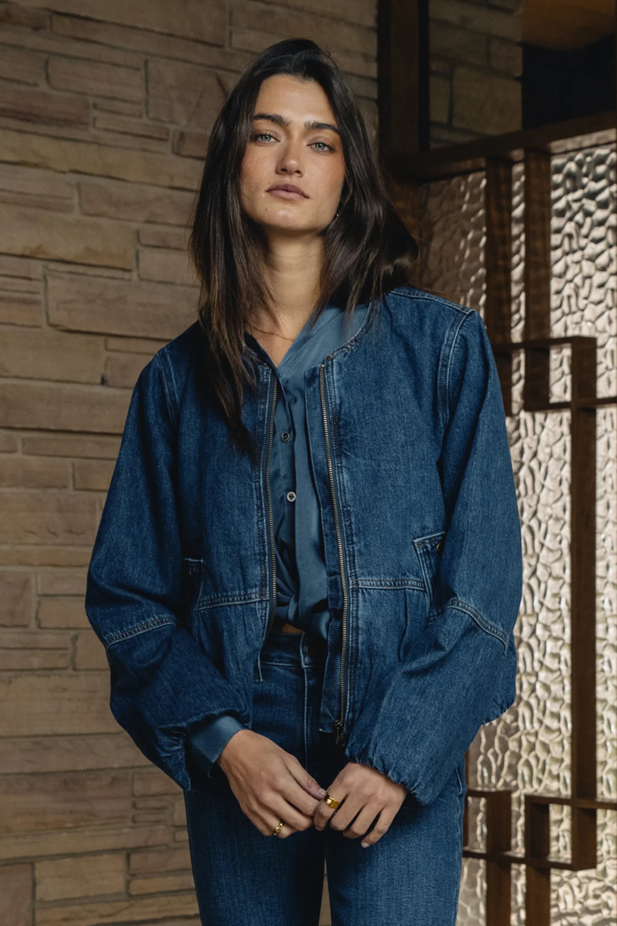 Maggie Denim Bubble Jacket FINAL SALE