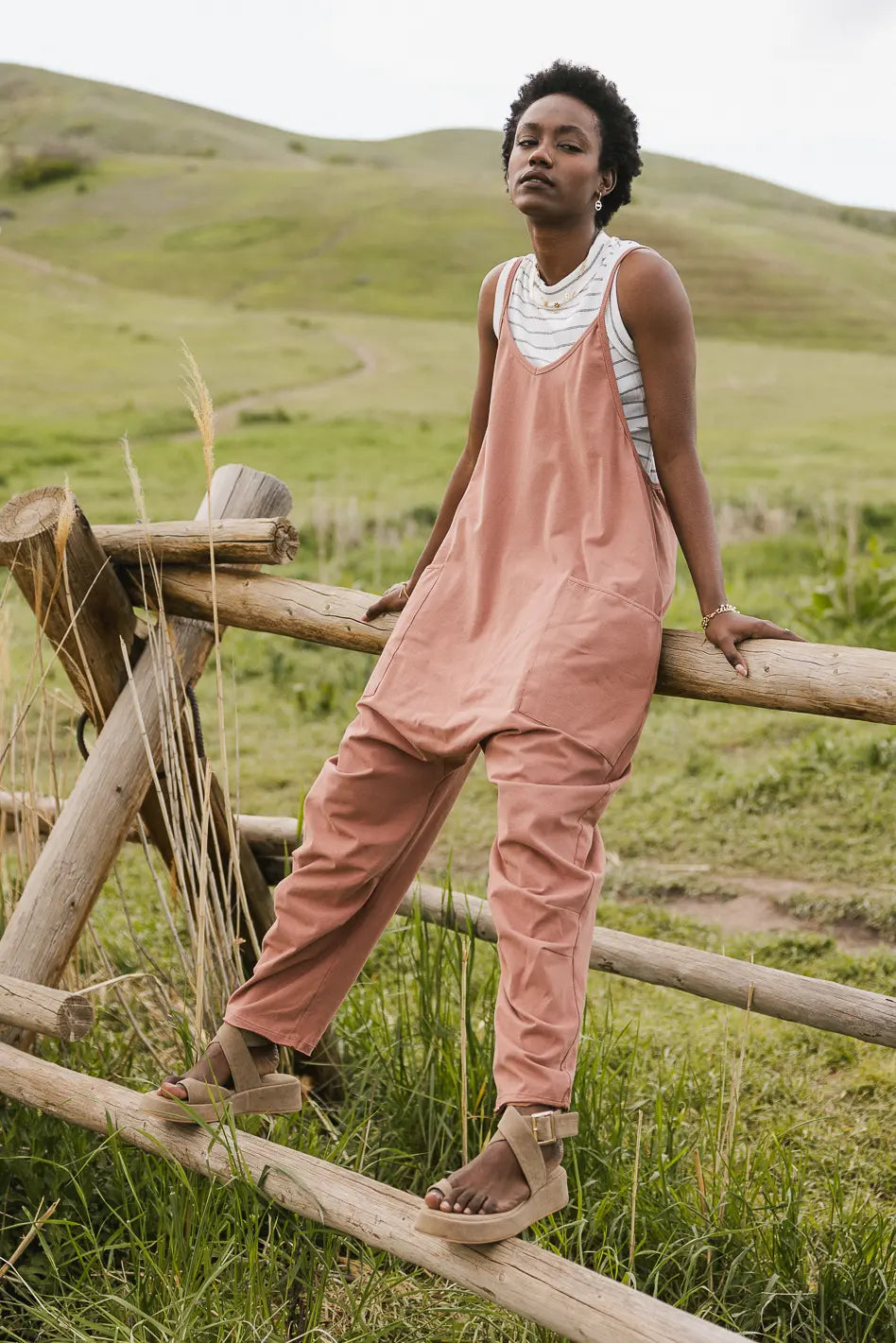 Dont Stop Onesie in Mauve FINAL SALE