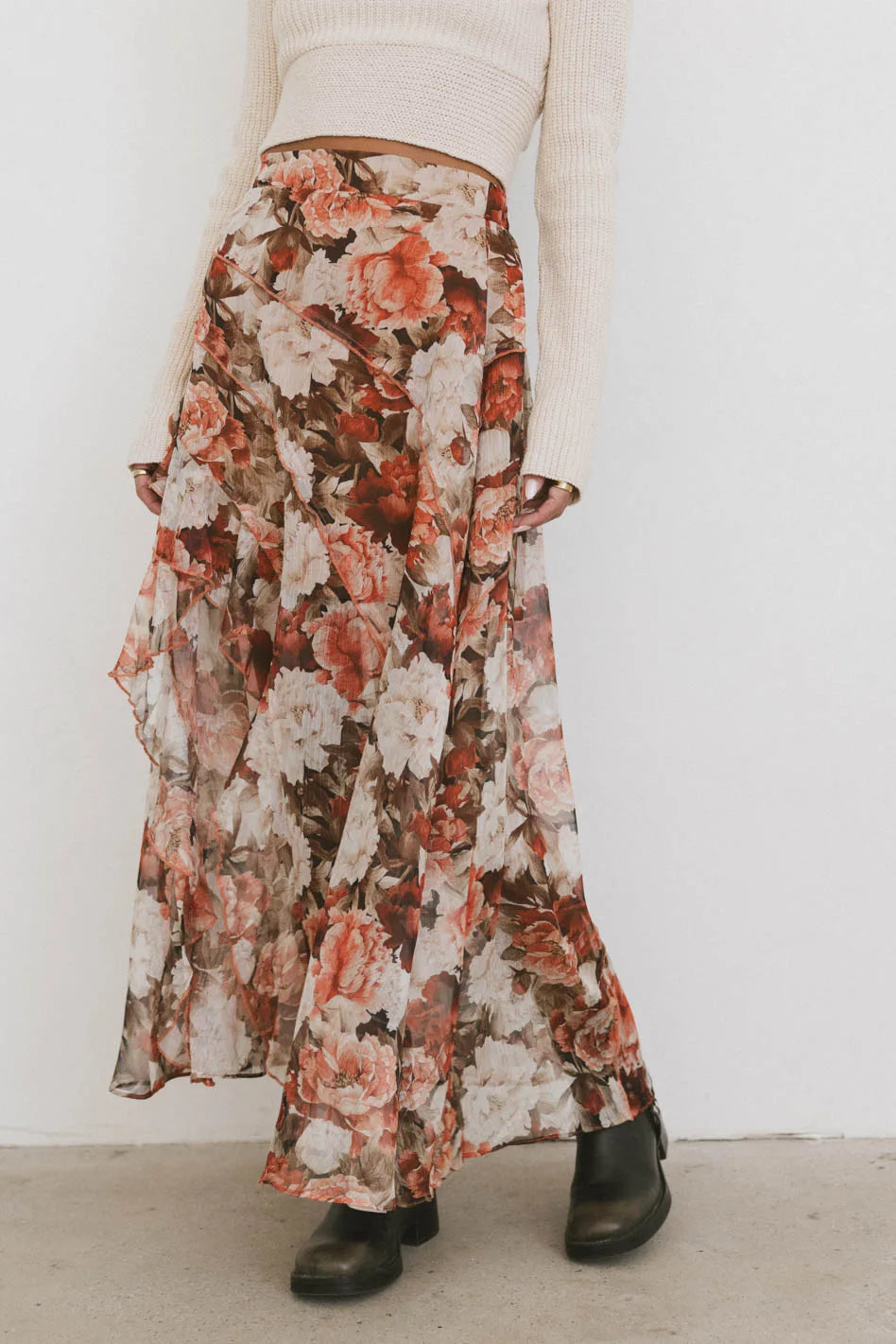 Xavier Printed Mesh Skirt FINAL SALE