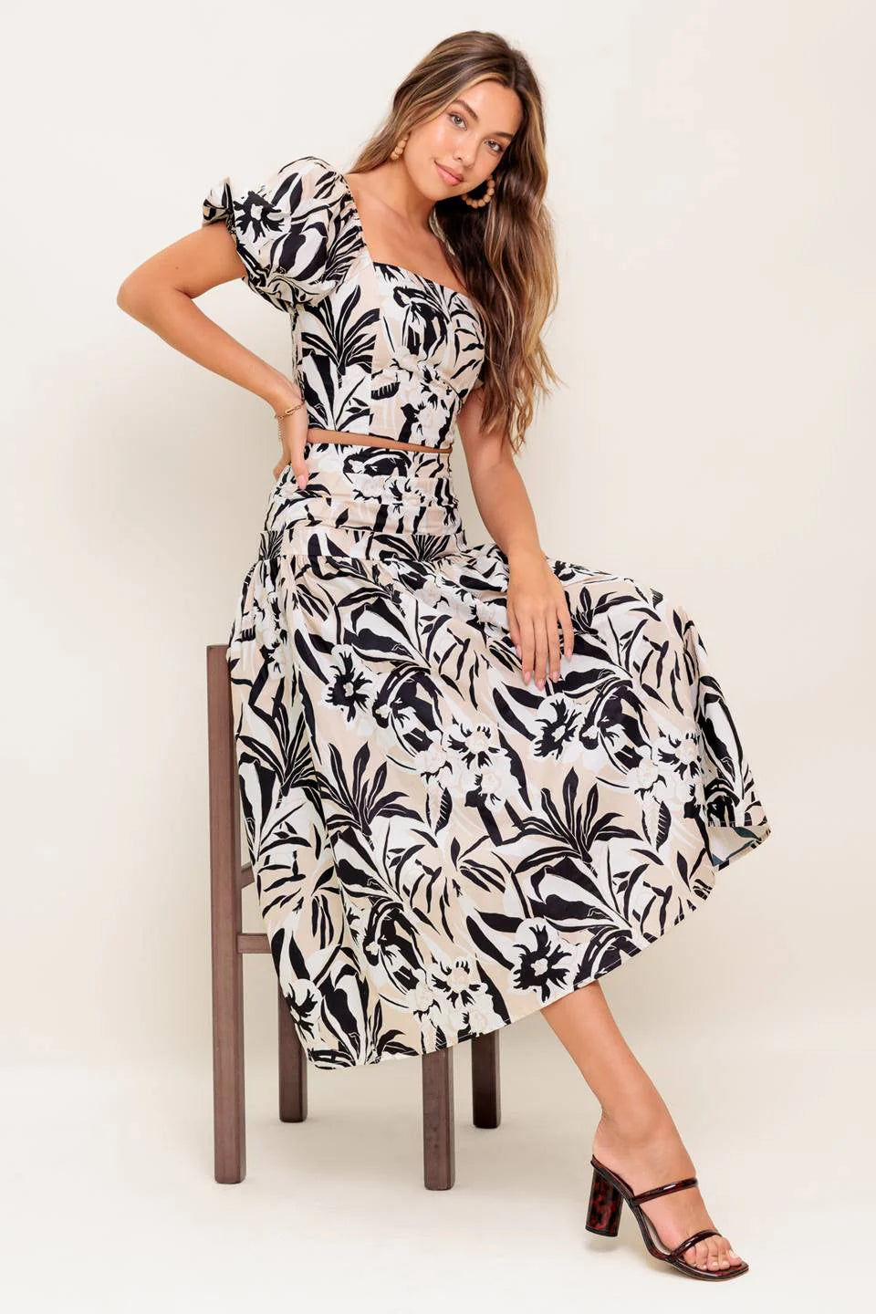 MILA ISLAND INSPIRED TOP SKIRT SET