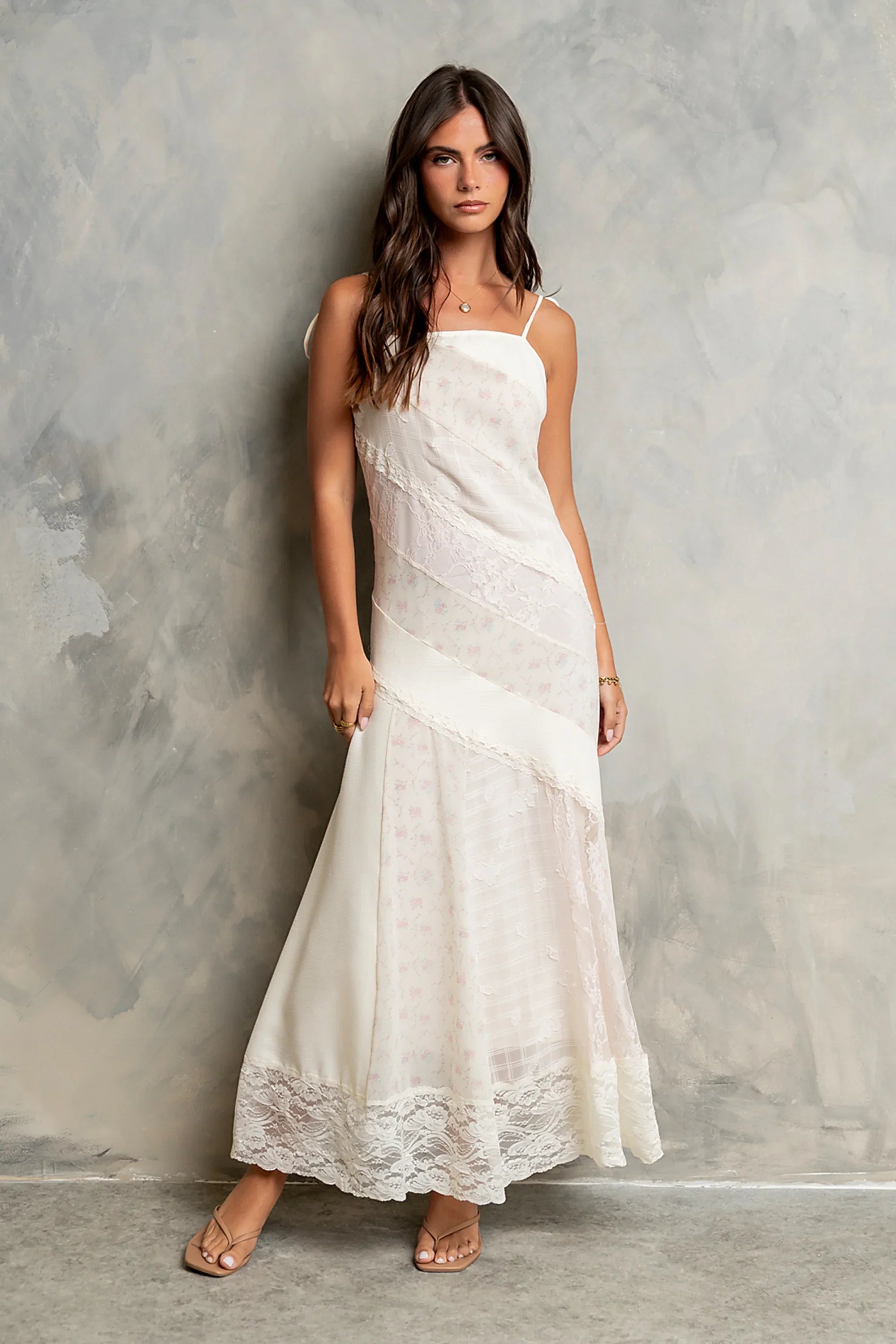 Jones Mixed Media Maxi Dress