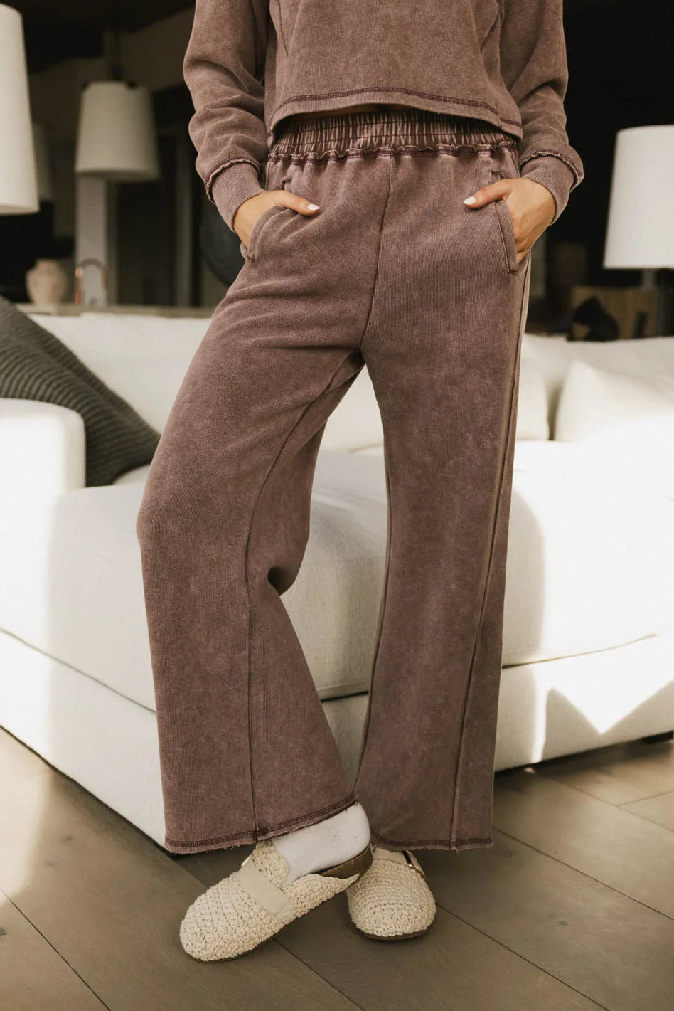 Odie Sweatpants in Burgundy FINAL SALE